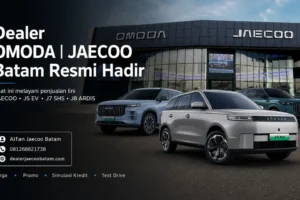 Dealer OMODA JAECOO Batam resmi melayani penjualan Jaecoo J5 EV, J7 SHS, dan J8 ARDIS di Batam.